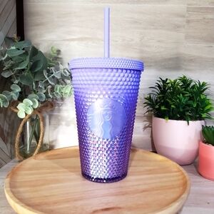 Starbucks Iridescent Holographic Ombre Bling Grande 16oz Light Lilac